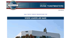 Desktop Screenshot of irvinetoastmasters.org
